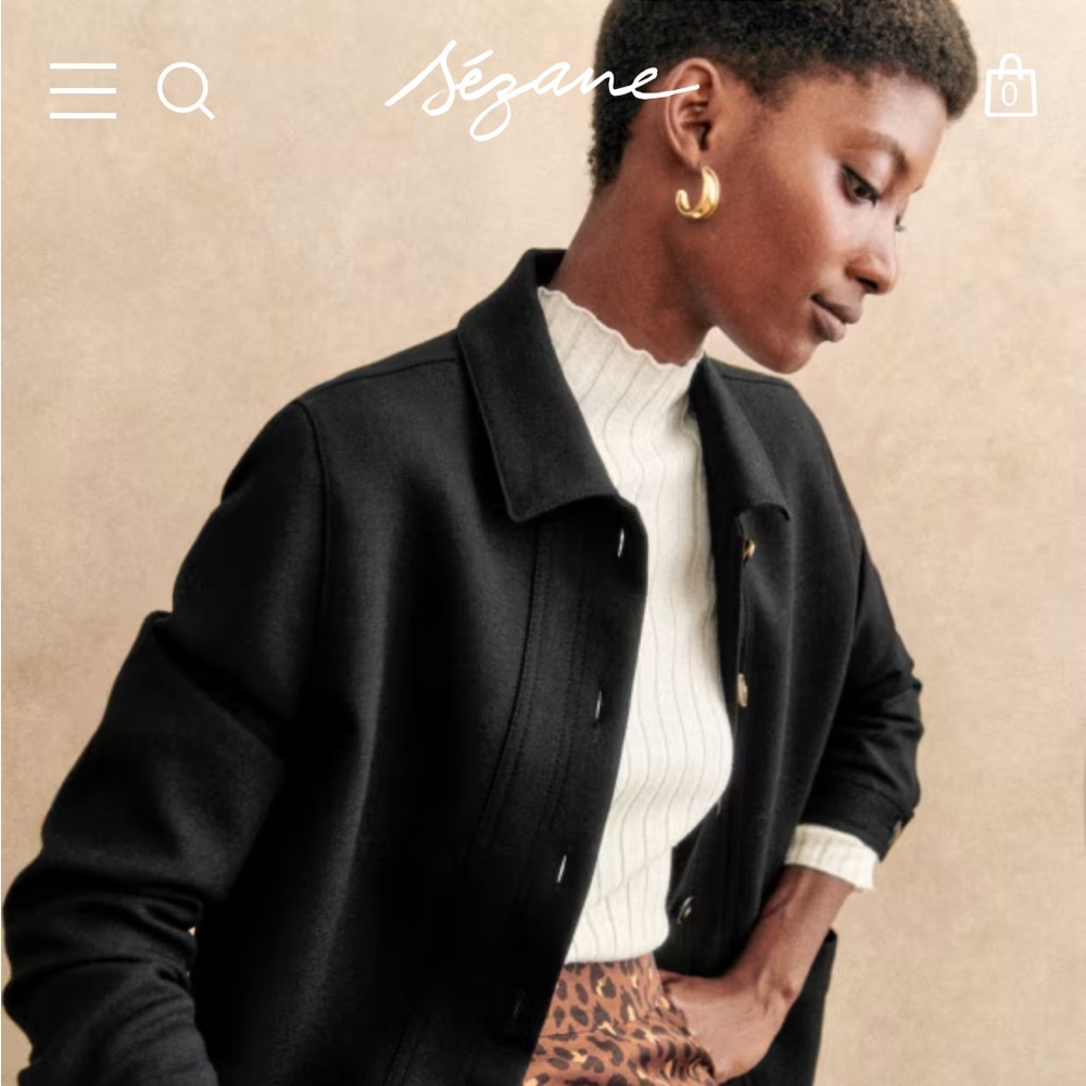 Sezane Black Will jacket - Great Condition, rarely worn